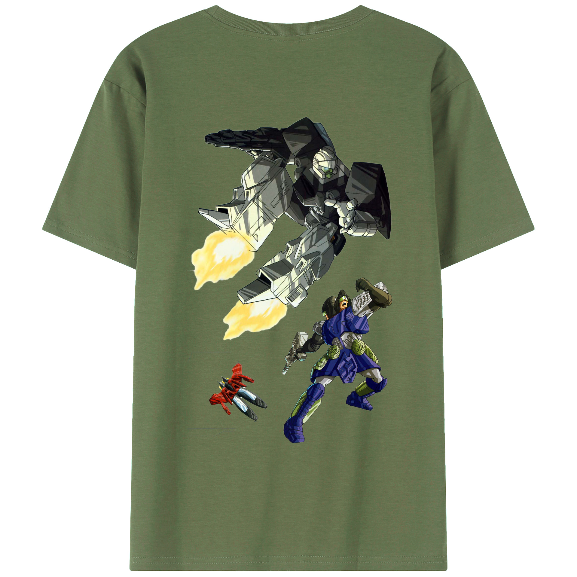 （画像用）  綿100％ メンズ半袖Tシャツ（バックプリント） 通気性